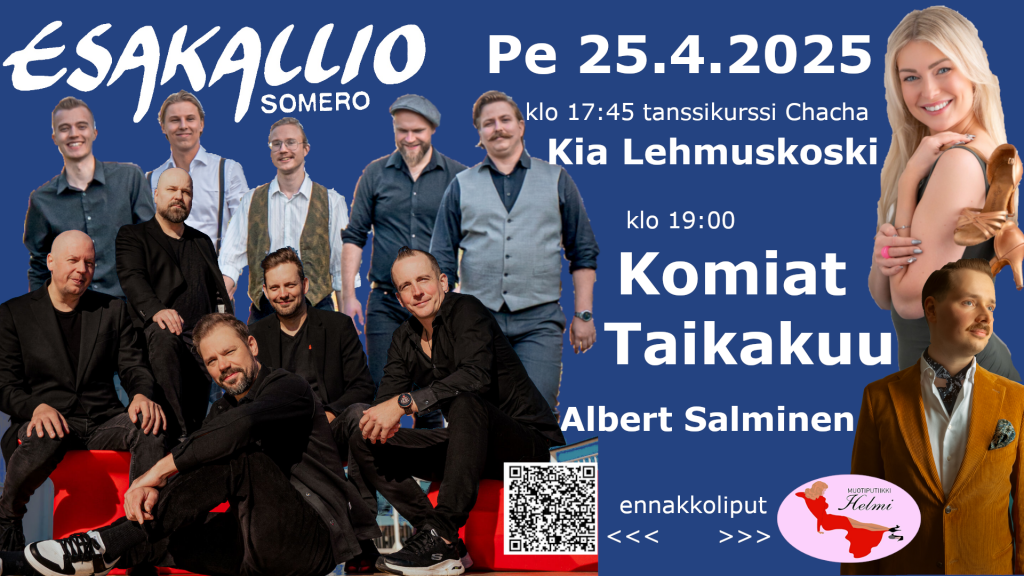 Komiat, Taikakuu ja Albert Salminen trio SUPERPERJANTAISSA