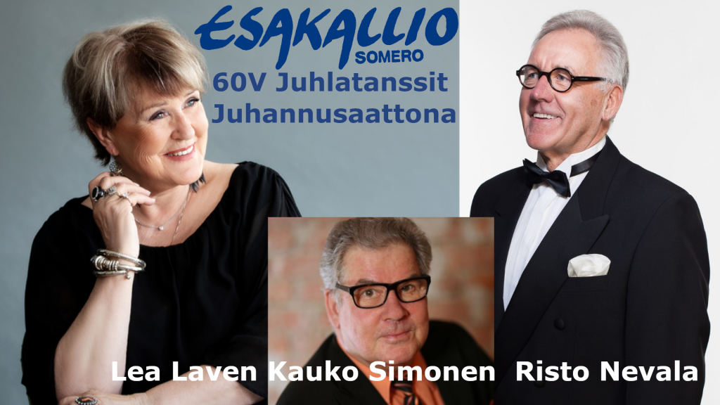 Juhannusaattona 60V-JUHLATANSSIT: Lea Laven, Risto Nevala, Kauko Simonen